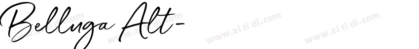 Belluga Alt字体转换